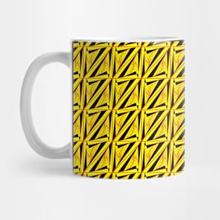 yellow geometric pattern Mug